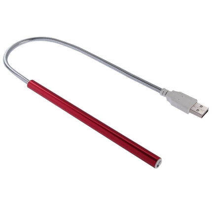 Portable Touch Switch USB LED Light, 10-LED, 1W, White Light(Red)-garmade.com