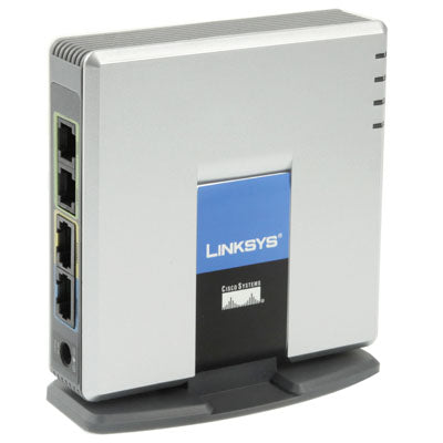 Unlocked LINKSYS SPA2102 VOIP PSTN Phone Adapter with 2x FXS + WAN Port-garmade.com
