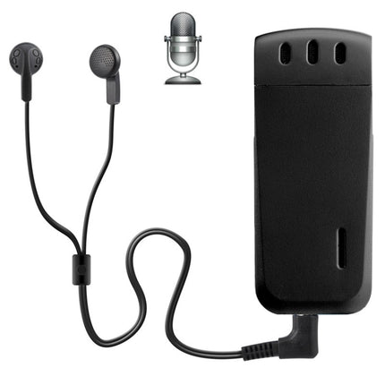 WR-16 Mini Professional 4GB Digital Voice Recorder with Belt Clip, Support WAV Recording Format(Black)-garmade.com