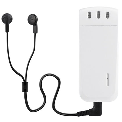 WR-16 Mini Professional 4GB Digital Voice Recorder with Belt Clip, Support WAV Recording Format(White)-garmade.com
