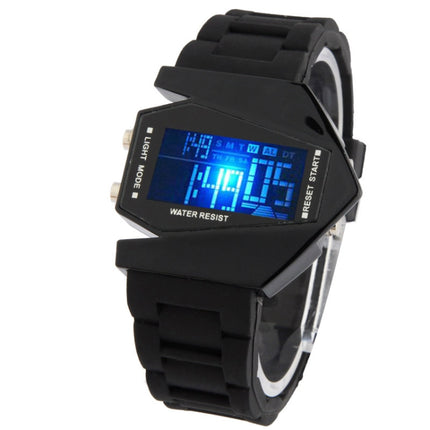 Fashion LED Digital Watch with Special Design Case(Black)-garmade.com