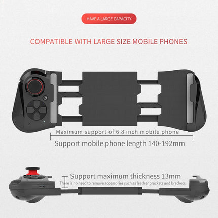 One-hand Stretch Retractable Bluetooth Gamepad, Bluetooth Distance: 10m, For Android, iOS Mobile Phone Below 6.8 inch-garmade.com