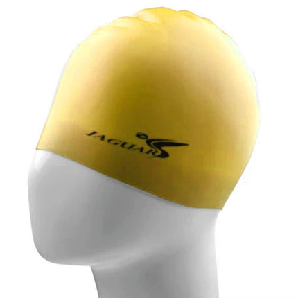 Pure Color Style Elastic Silicone Swimming Cap / Swimming Hat, SC302(Yellow)-garmade.com