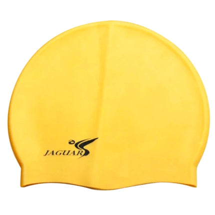 Pure Color Style Elastic Silicone Swimming Cap / Swimming Hat, SC302(Yellow)-garmade.com