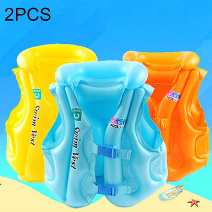 2 PCS A Code Children Float Inflatable Life Jacket Swimsuit, Size: Large, Random Color Delivery-garmade.com