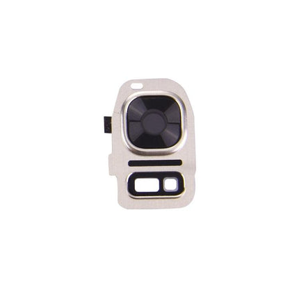 10 PCS Rear Camera Lens Cover & Flashlight Bracker for Samsung Galaxy S7 / G930 Gold-garmade.com