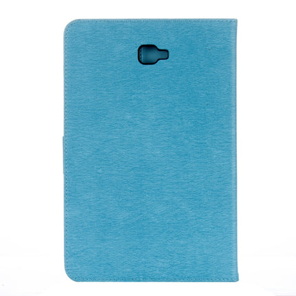 For Galaxy Tab A 10.1 (2016) / P580 Butterflies Love Flowers Embossing Horizontal Flip Leather Case with Holder & Card Slots & Wallet(Blue)-garmade.com
