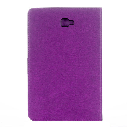 For Galaxy Tab A 10.1 (2016) / P580 Butterflies Love Flowers Embossing Horizontal Flip Leather Case with Holder & Card Slots & Wallet(Purple)-garmade.com