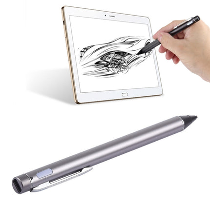 Universal Rechargeable Capacitive Touch Screen Stylus Pen with 2.3mm Superfine Metal Nib, For iPhone, iPad, Samsung, and Other Capacitive Touch Screen Smartphones or Tablet PC(Grey)-garmade.com