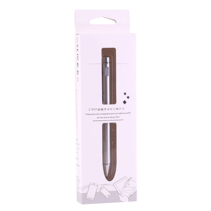 Universal Rechargeable Capacitive Touch Screen Stylus Pen with 2.3mm Superfine Metal Nib, For iPhone, iPad, Samsung, and Other Capacitive Touch Screen Smartphones or Tablet PC(Silver)-garmade.com