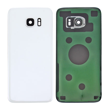 For Galaxy S7 Edge / G935 Original Battery Back Cover with Camera Lens Cover (White)-garmade.com