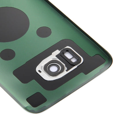 For Galaxy S7 Edge / G935 Original Battery Back Cover with Camera Lens Cover (White)-garmade.com
