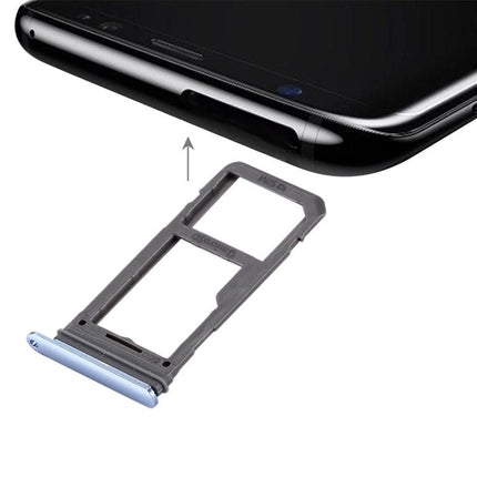 SIM Card Tray & Micro SD Tray for Samsung Galaxy S8 Blue-garmade.com