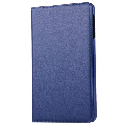 For Galaxy Tab A 10.1 / T580 Litchi Texture Horizontal Flip 360 Degrees Rotation Leather Case with Holder(Dark Blue)-garmade.com