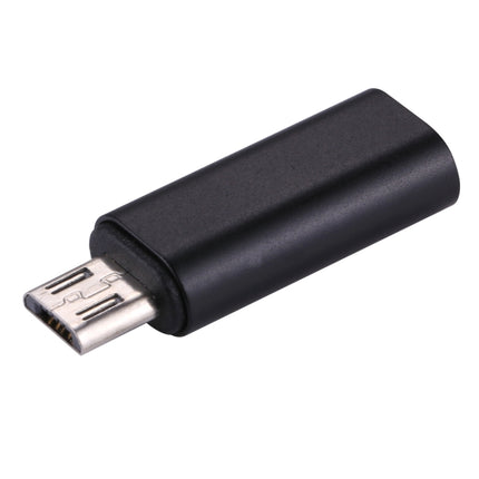 8 Pin Female to Micro USB Male Metal Shell Adapter, For Samsung / Huawei / Xiaomi / Meizu / LG / HTC and Other Smartphones(Black)-garmade.com