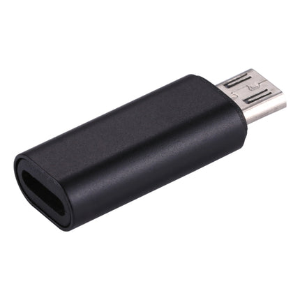 8 Pin Female to Micro USB Male Metal Shell Adapter, For Samsung / Huawei / Xiaomi / Meizu / LG / HTC and Other Smartphones(Black)-garmade.com