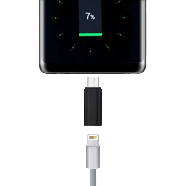 8 Pin Female to USB-C / Type-C Male Metal Shell Adapter(Black)-garmade.com