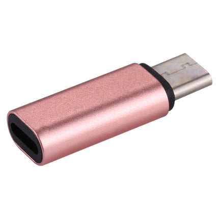 8 Pin Female to USB-C / Type-C Male Metal Shell Adapter, For Galaxy S8 & S8 + / LG G6 / Huawei P10 & P10 Plus / Oneplus 5 / Xiaomi Mi6 & Max 2 and other Smartphones(Rose Gold)-garmade.com