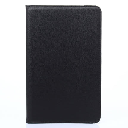 For Galaxy Tab A 10.1 / T580 Litchi Texture 360 Degree Rotating Horizontal Flip Leather Case with Holder(Black)-garmade.com