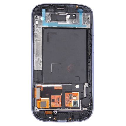 LCD Display (4.65 inch TFT) + Touch Panel with Frame for Galaxy SIII / i9300 (Pebble Blue)-garmade.com
