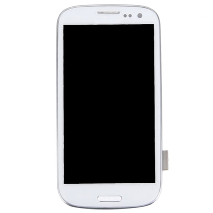 LCD Display (4.65 inch TFT) + Touch Panel with Frame for Galaxy SIII / i9300(White)-garmade.com