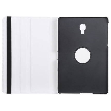 Litchi Texture Horizontal Flip 360 Degrees Rotation Leather Case for Samsung Galaxy Tab A 10.5 T590, with Holder(White)-garmade.com
