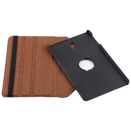 Litchi Texture Horizontal Flip 360 Degrees Rotation Leather Case for Samsung Galaxy Tab A 10.5 T590, with Holder(Brown)-garmade.com
