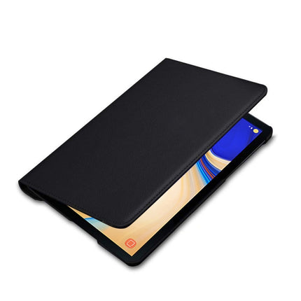Litchi Texture Horizontal Flip 360 Degrees Rotation Leather Case for Galaxy Tab S4 10.5 T830 / T835, with Holder (Black)-garmade.com