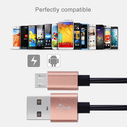 30cm to 100cm High Speed Spring Style Micro USB to USB 2.0 Flexible Elastic Spring Coiled Cable USB Data Sync Cable , For Galaxy, Huawei, Xiaomi, LG, HTC, Sony and Other Smart Phones(Rose Gold)-garmade.com