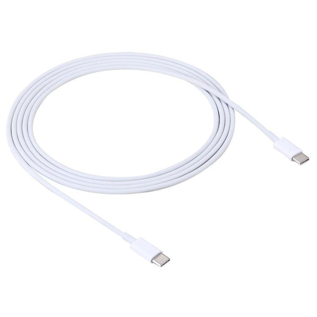 2m 2A USB-C / Type-C 3.1 Male to USB-C / Type-C 3.1 Male Adapter Cable(White)-garmade.com