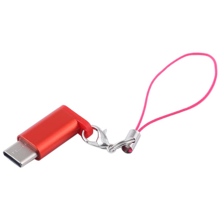 Mini Portable USB to Type-C & USB-C Converter Adapter with OTG(Red)-garmade.com