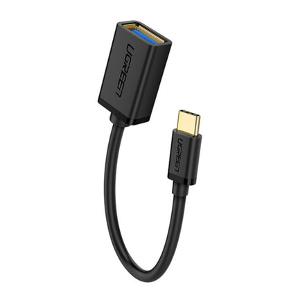 UGREEN 13cm USB 3.0 Female to USB-C / Type-C Male OTG Converter Adapter Cable (Black)-garmade.com