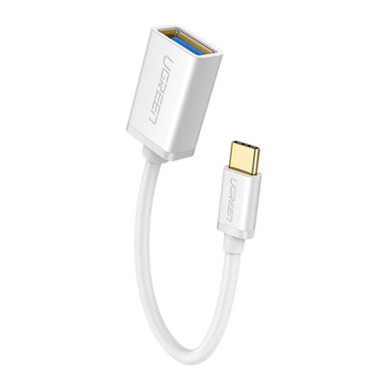 UGREEN 13cm USB 3.0 Female to USB-C / Type-C Male OTG Converter Adapter Cable (White)-garmade.com