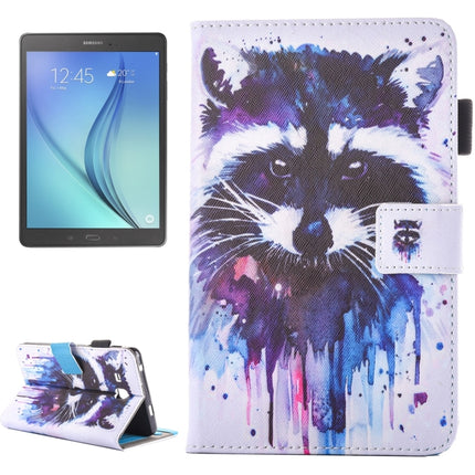 For Galaxy Tab A 7.0 (2016) / T280 Lovely Cartoon Raccoon Pattern Horizontal Flip Leather Case with Holder & Card Slots & Pen Slot-garmade.com