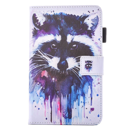 For Galaxy Tab A 7.0 (2016) / T280 Lovely Cartoon Raccoon Pattern Horizontal Flip Leather Case with Holder & Card Slots & Pen Slot-garmade.com