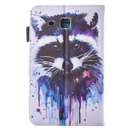 For Galaxy Tab A 7.0 (2016) / T280 Lovely Cartoon Raccoon Pattern Horizontal Flip Leather Case with Holder & Card Slots & Pen Slot-garmade.com