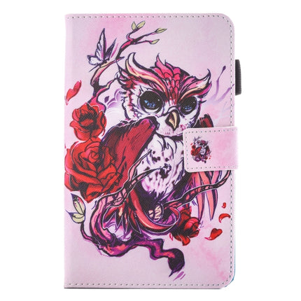 For Galaxy Tab A 7.0 (2016) / T280 Lovely Cartoon Butterfly Owl Pattern Horizontal Flip Leather Case with Holder & Card Slots & Pen Slot-garmade.com