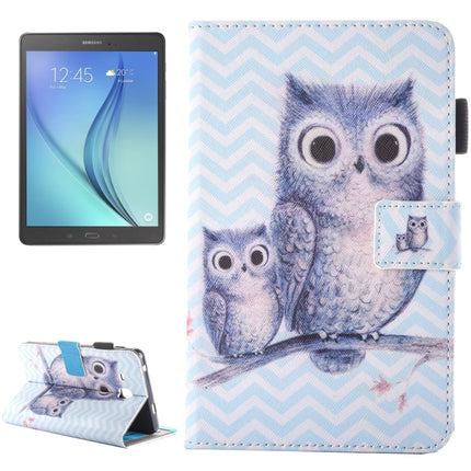 For Galaxy Tab A 7.0 (2016) / T280 Lovely Cartoon Wave Owl Pattern Horizontal Flip Leather Case with Holder & Card Slots & Pen Slot-garmade.com