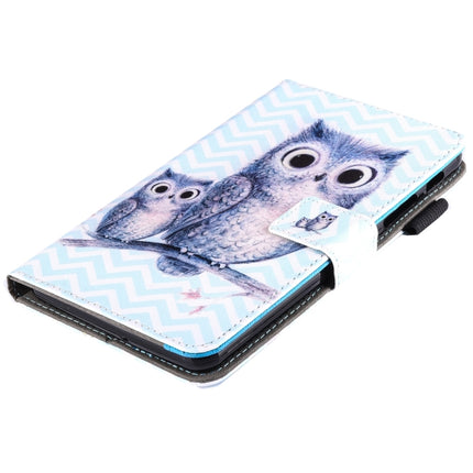 For Galaxy Tab A 7.0 (2016) / T280 Lovely Cartoon Wave Owl Pattern Horizontal Flip Leather Case with Holder & Card Slots & Pen Slot-garmade.com