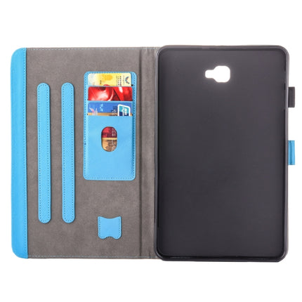 For Galaxy Tab A 10.1 (2016) / T580 Lovely Cartoon Raccoon Pattern Horizontal Flip Leather Case with Holder & Card Slots & Pen Slot-garmade.com