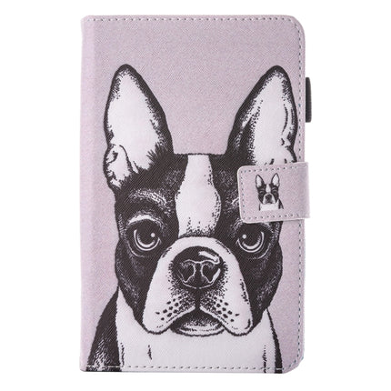 For Galaxy Tab A 10.1 (2016) / T580 Lovely Cartoon Bulldog Pattern Horizontal Flip Leather Case with Holder & Card Slots & Pen Slot-garmade.com