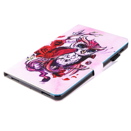 For Galaxy Tab A 10.1 (2016) / T580 Lovely Cartoon Butterfly Owl Pattern Horizontal Flip Leather Case with Holder & Card Slots & Pen Slot-garmade.com