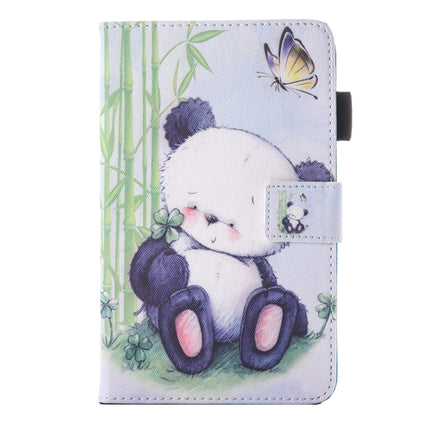 For Galaxy Tab E 9.6 / T560 Lovely Cartoon Panda Pattern Horizontal Flip Leather Case with Holder & Card Slots & Pen Slot-garmade.com