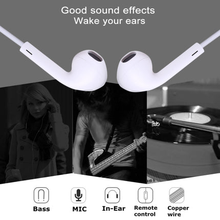 M27 3.5mm Stereo Dynamic Bass Earphone with Mic (White)-garmade.com