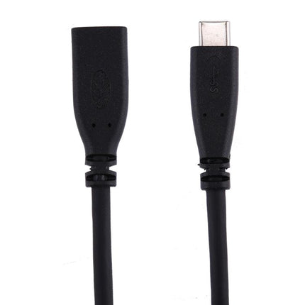 1m USB-C / Type-C 3.1 Male to USB-C / Type-C Female Connector Adapter Cable(Black)-garmade.com