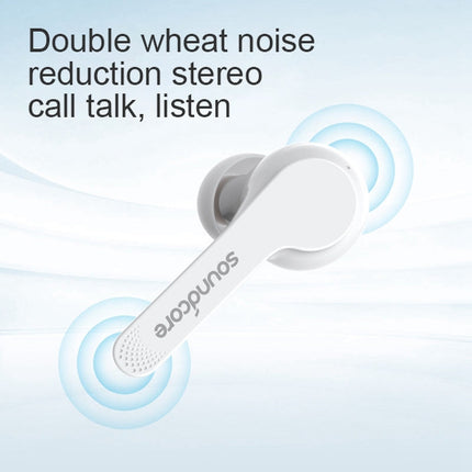 ANKER soundcore TWS Bluetooth 5.0 Binaural Wireless Bluetooth Earphone with Charging Box(White)-garmade.com