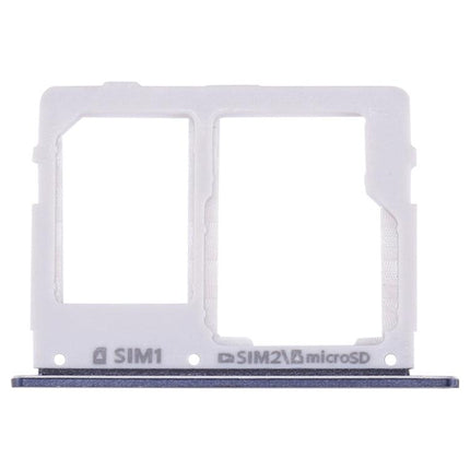 Dual SIM Card Tray & Micro SD Card Tray for Samsung Galaxy C7 Pro / C5 Pro Black-garmade.com