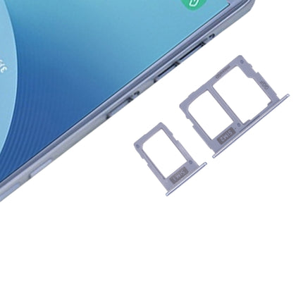 SIM Card Tray + SIM & Micro SD Card Tray for Samsung Galaxy J3 (2017) Dual SIM / J330 & J5 (2017) Dual SIM / J530 & J7 (2017) Dual SIM / J730(Blue)-garmade.com
