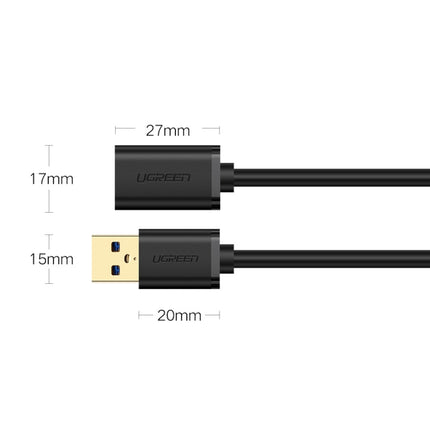 Ugreen 50cm USB 3.0 Male to Female Data Sync Super Speed Transmission Extension Cord Cable-garmade.com