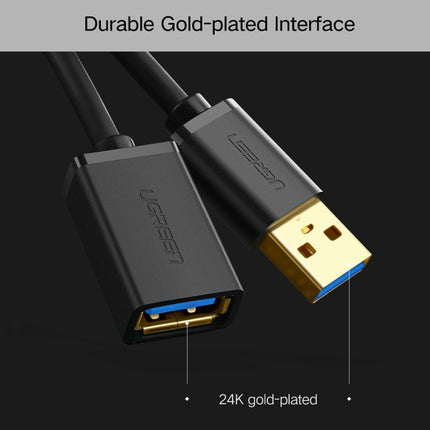 Ugreen 1m USB 3.0 Male to Female Data Sync Super Speed Transmission Extension Cord Cable-garmade.com
